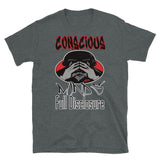 Short-Sleeve Unisex T-Shirt/Conscious Minds/Red/Full Disclosure