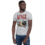 Short-Sleeve Unisex T-Shirt/Kingz Lounge Red