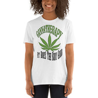 Short-Sleeve Unisex T-Shirt/Cannatherapy-It Does The Body Good